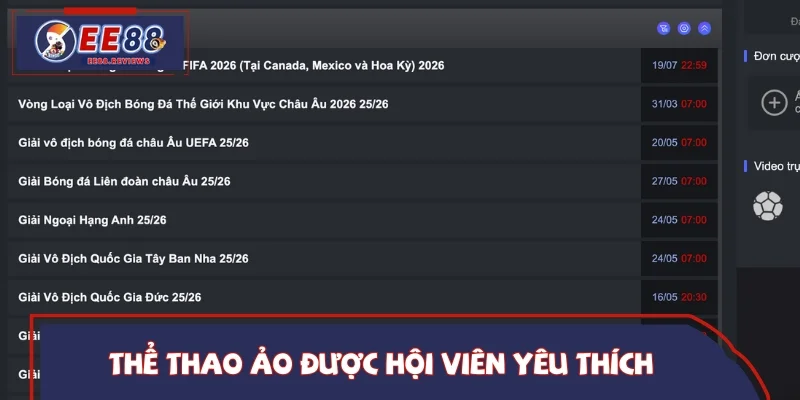 Loại hình ảo được hội viên lựa chọn nhiều